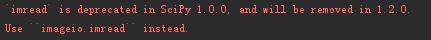 使用python的from scipy.misc import imread出現(xiàn)報(bào)錯(cuò)問題怎么解決