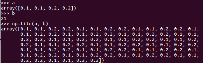 python中np.tile()方法如何使用