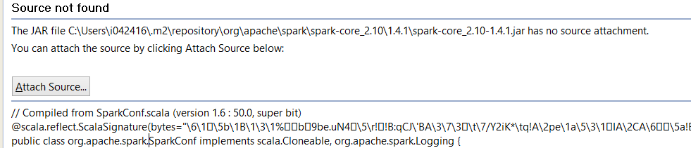 怎么附加Spark的源代码