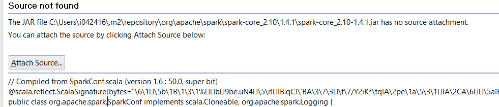 怎么附加Spark的源代碼
