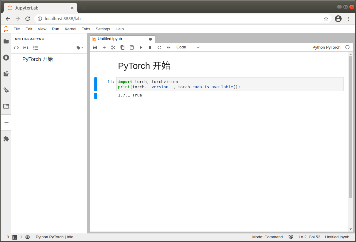 PyTorch于JupyterLab的环境准备是什么