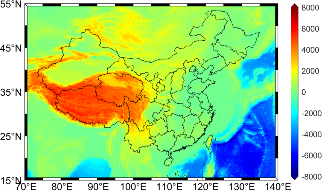 Matlab如何实现中国区域DEM地形图可视化