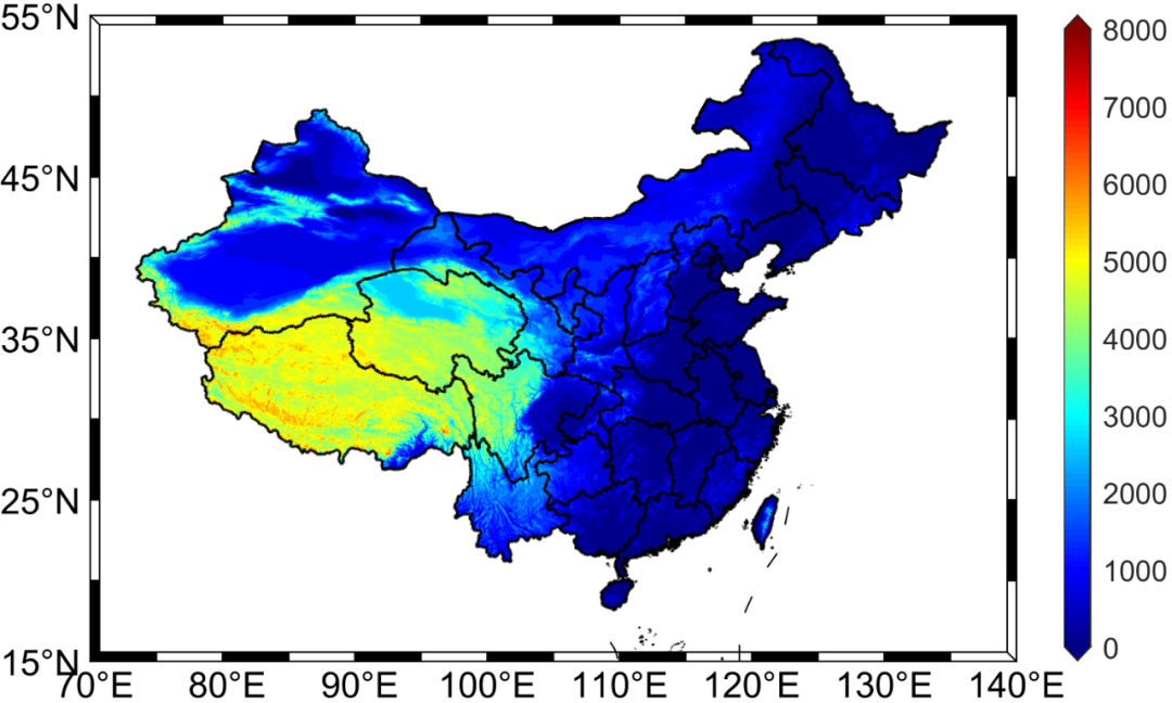 Matlab如何实现中国区域DEM地形图可视化