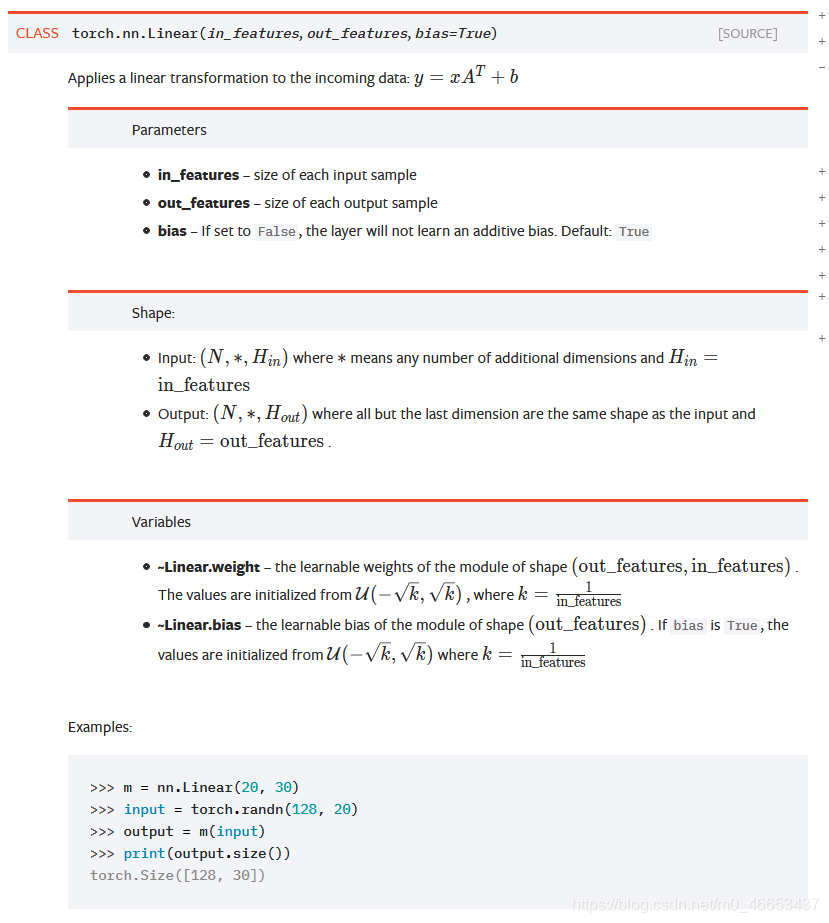 torch.nn.Linear()和torch.nn.functional.linear()如何使用