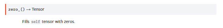 torch.Tensor.zero_()方法如何使用