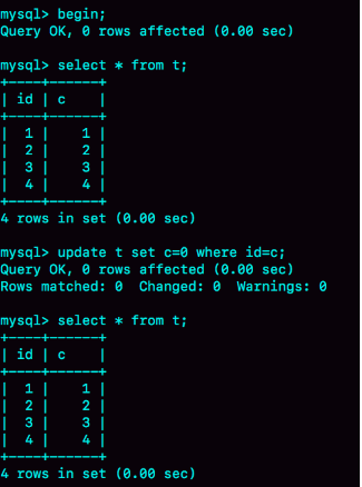 MySQL MVCC更新数据时读到的值是什么