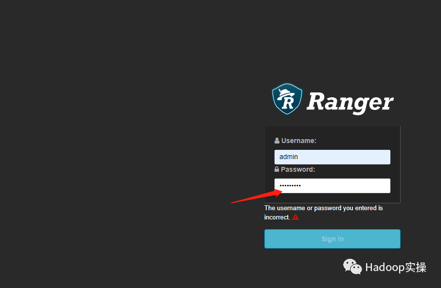 怎么重置Ranger Admin Web UI的登录密码