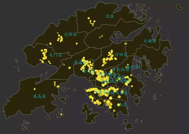 Python怎么实现香港地图、房价可视化和绘制气泡图