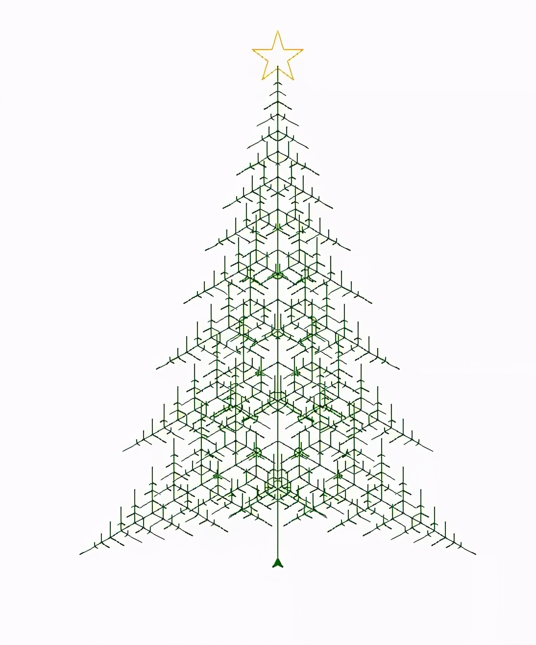 怎样用Python画一棵圣诞树