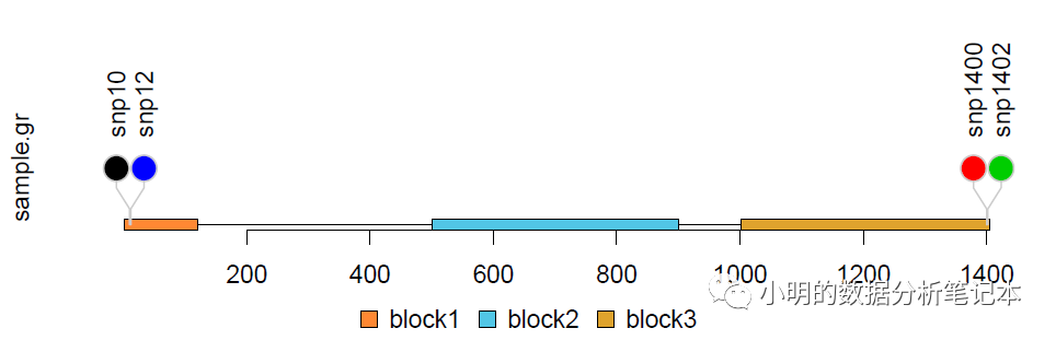 R语言画棒棒糖图展示snp在基因上的位置是怎样的