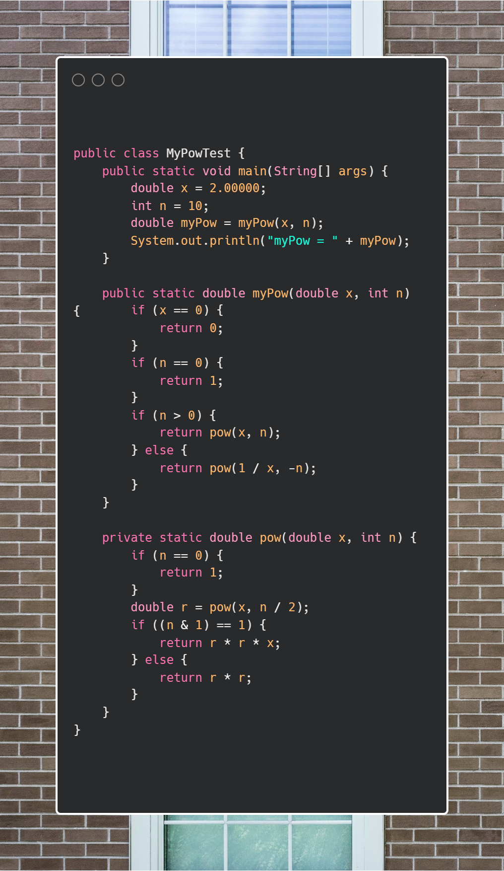 LeetCode如何实现Pow(x,n)
