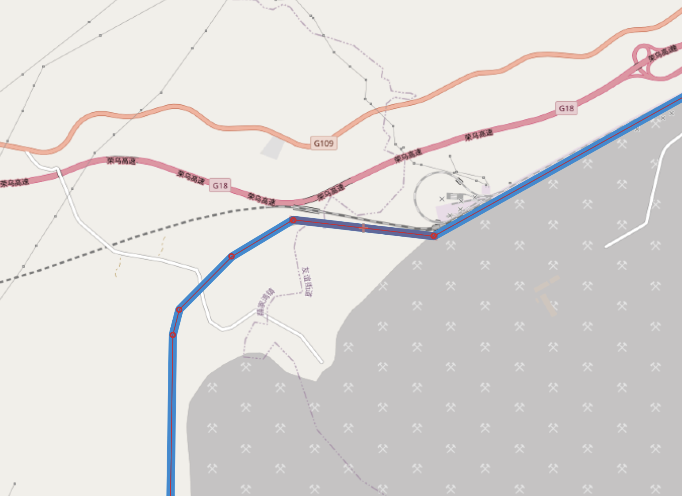 如何使用QGIS绘制铁路轨迹geojson