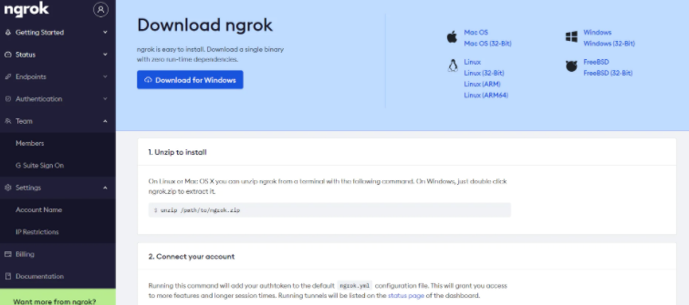 如何使用Ngrok将局域网服务映射到公网