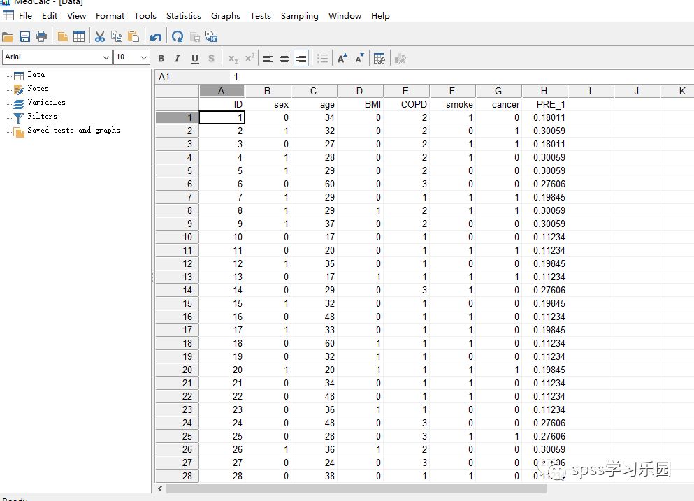 任何用SPSS、MedCalc做ROC曲線