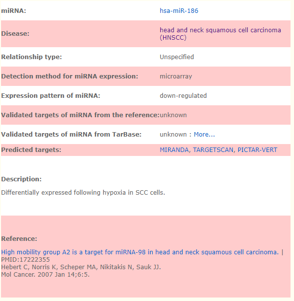 mir2disease數(shù)據(jù)庫有什么用