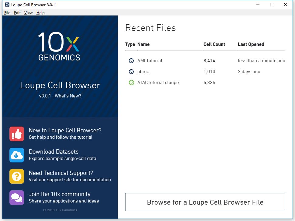 怎样使用Loupe Cell Browser查看10X单细胞转录组分析结果