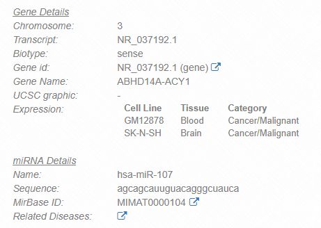 lncRNA与miRNA相互作用数据库LncBase怎么用