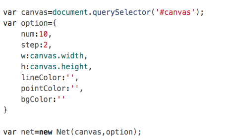 如何从线条艺术到DIY实现一个网状体Net的js库