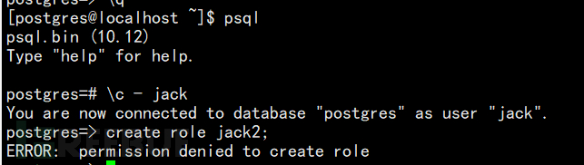 PostgreSQL数据库中如何应对登录的用户分配账户和权限