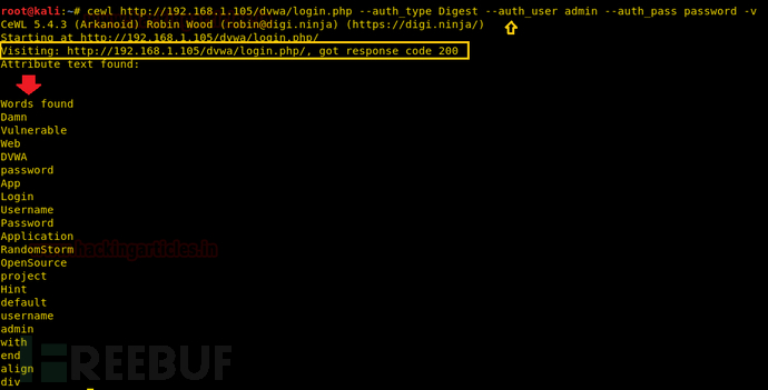 Kali Linux字典生成工具Cewl使用是怎么样的