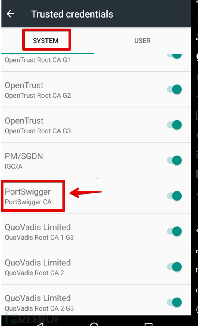 如何在Android Nougat中正确配置Burp Suite