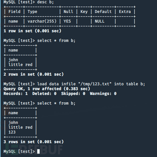 mysql在Linux环境下如何进行文件读取