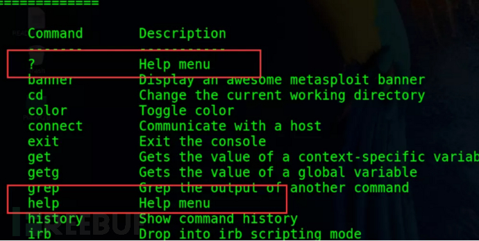 Metasploit的基本命令是什么