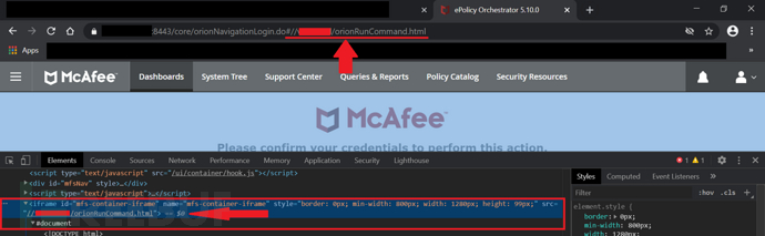 McAfee ePolicy Orchestrator中HTML注入漏洞的示例分析