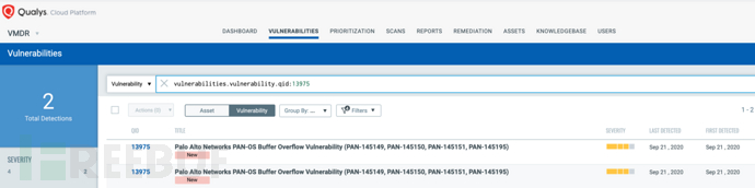 如何使用Qualys VMDR自动识别PAN-OS缓冲区溢出漏洞