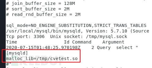 Mysql CVE-2016-6662漏洞分析