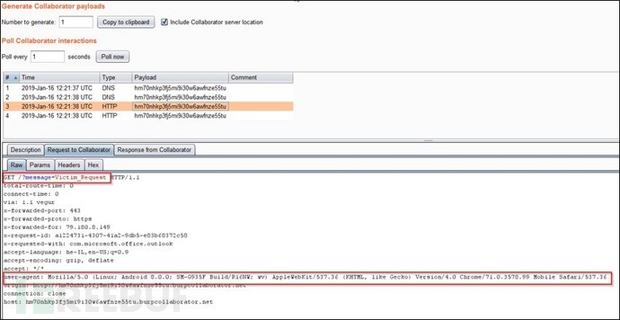 Outlook安卓版本APP跨站漏洞CVE-2019-1105的实例分析