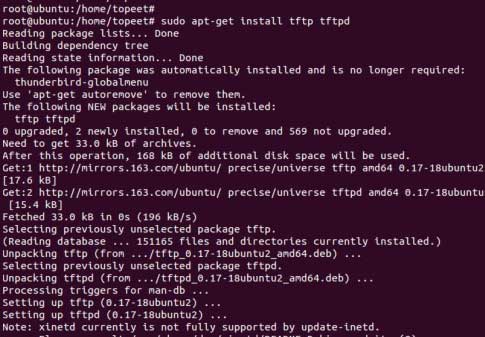 Linux系统中怎么使用TFTP