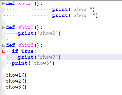 python中缩进的示例分析