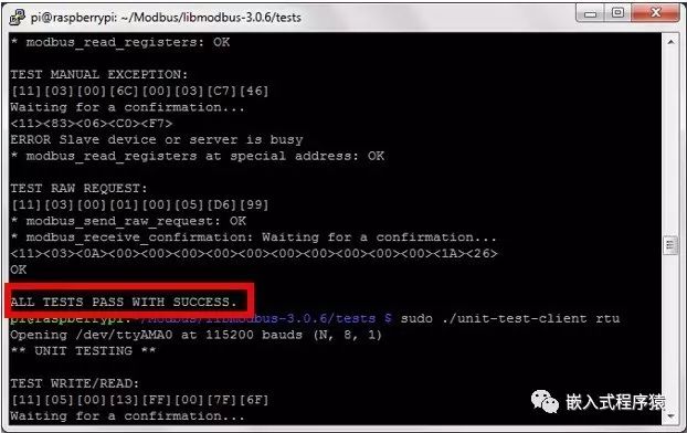 在树莓派3上如何测试Modbus RTU通信