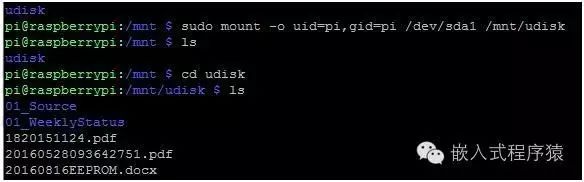 树莓派如何实现U盘挂载