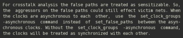 set_false_path与set_clock_groups怎么使用