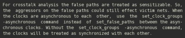 set_false_path與set_clock_groups怎么使用
