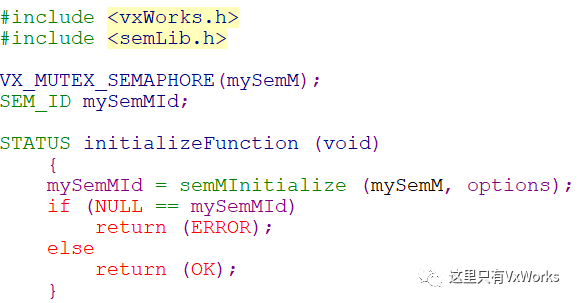 vxworks如何实现内核对象的静态实例化