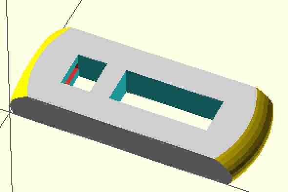 OpenSCAD怎么设计的3D打印拉链搭扣