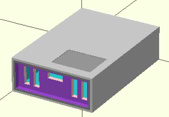 OpenSCAD怎么实现3D打印NodeMCU外壳