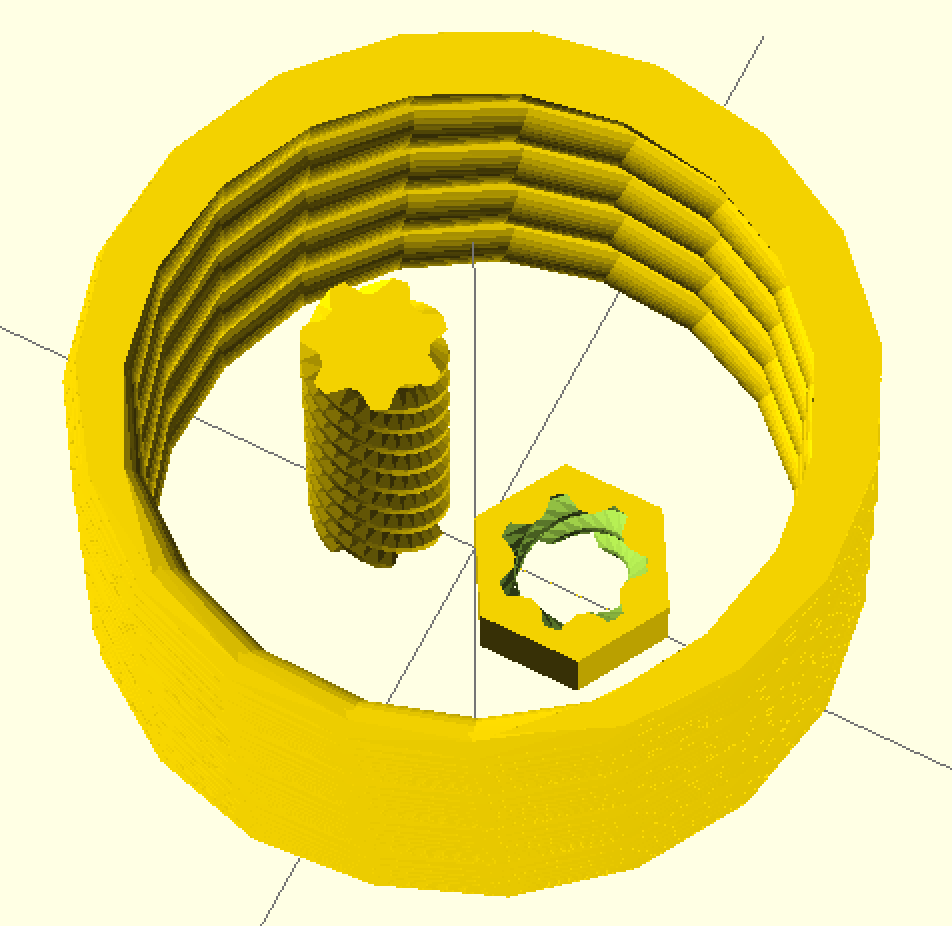 怎么用OpenSCAD创建螺旋形结构物体
