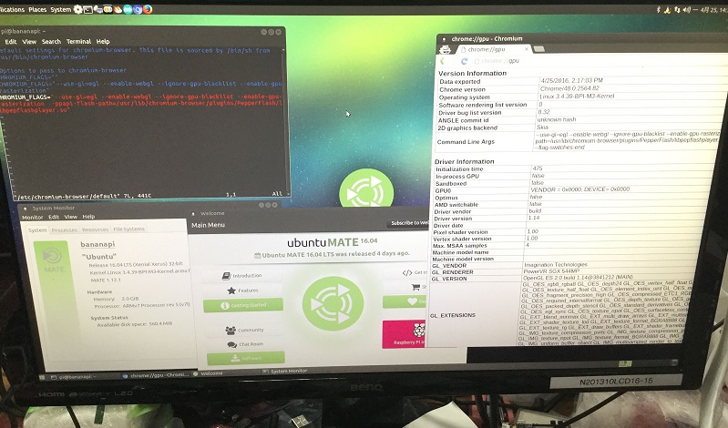 BPI-M3新鏡像ubuntu-mate-16.04支持GPU與硬解的示例分析