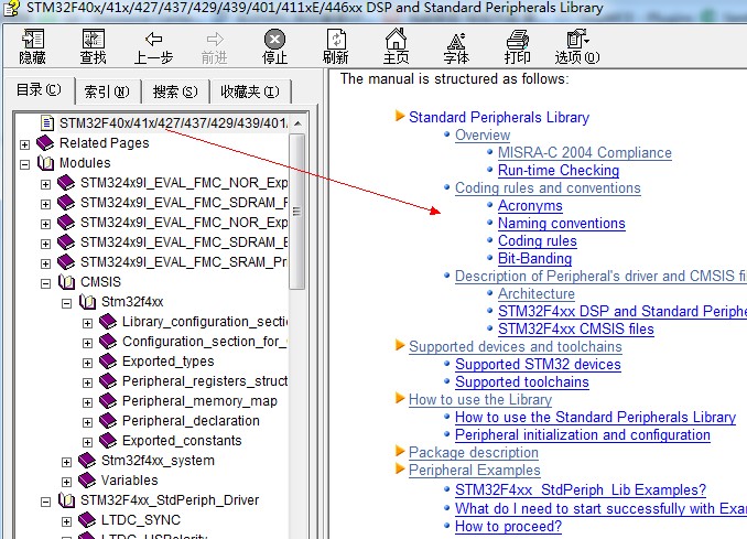 stm32官方库帮助文档使用是怎样的