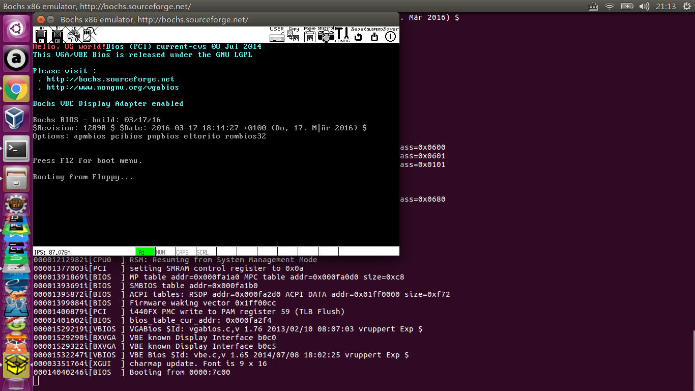 ubuntu下如何安装bochs并且运行linux0.00