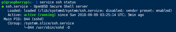樹(shù)莓派中如何查看ssh服務(wù)是否正常運(yùn)行
