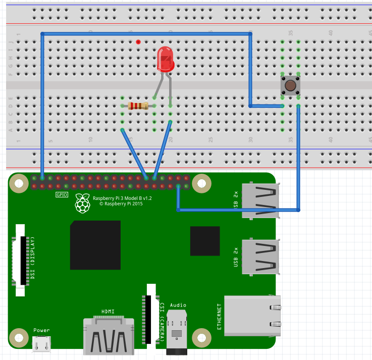 树莓派如何通过RPIO实现按钮控制LED
