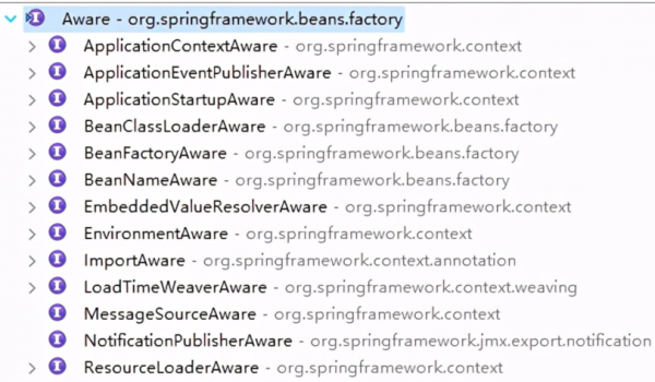 Spring中Aware接口的实现原理是什么