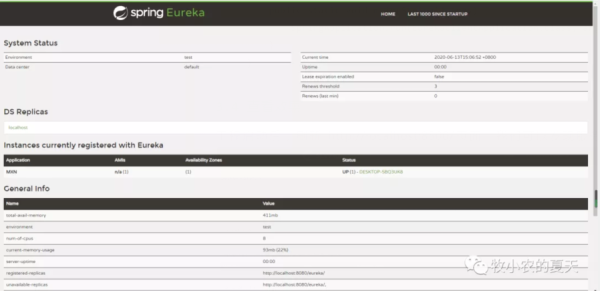 SpringColud Eureka服务注册与发现的示例分析