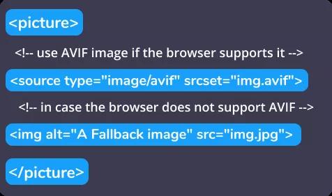 怎么在你的网站上使用AV1图像格式的图像